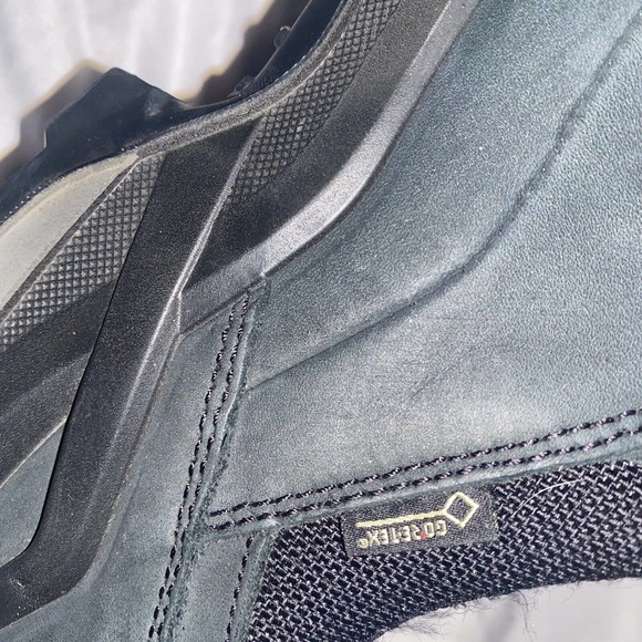 LOWA Lowa RENEGADE‎ GTX LO Black Leather Hiking Shoes Mens Size US 11 Gore-Tex - Picture 10 of 12